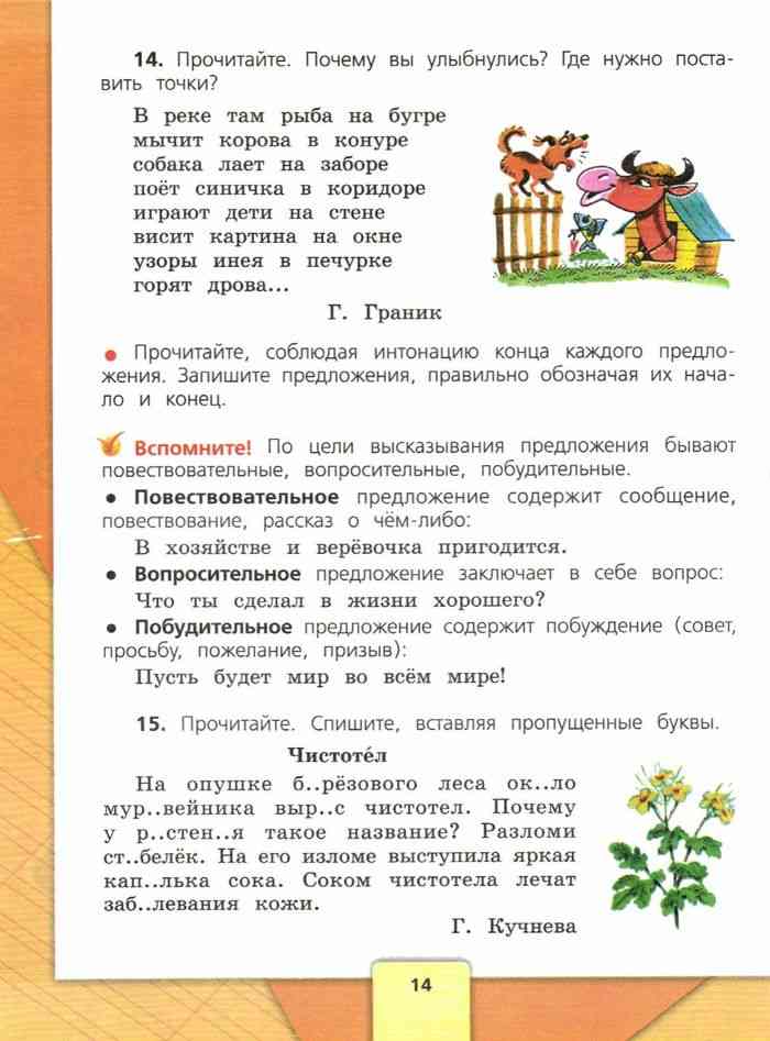 Русский язык 4 класс Учебник Канакина Горецкий часть 1 читать онлайн